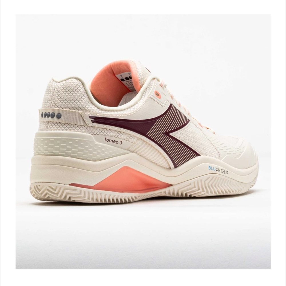 Diadora Blushield Torneo 3 AG Womens Clay Tennis Shoe size 7.5 new never worn - Picture 2 of 13